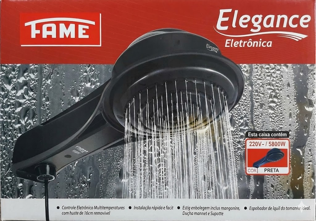 Ducha Chuveiro Fame Elegance Eletrônico 6800w x 220V