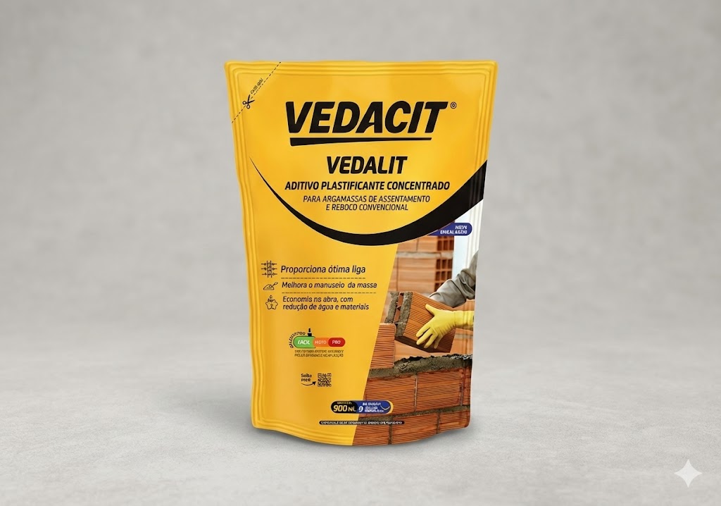 Vedalit Aditivo Plastificante Concentrado - Vedacit 900ml