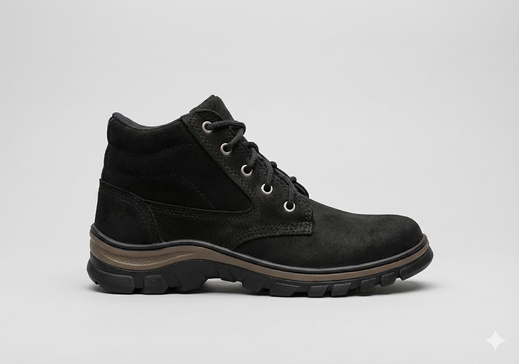 Botina Guerreiro Adventure - Couro Nobuck Preto