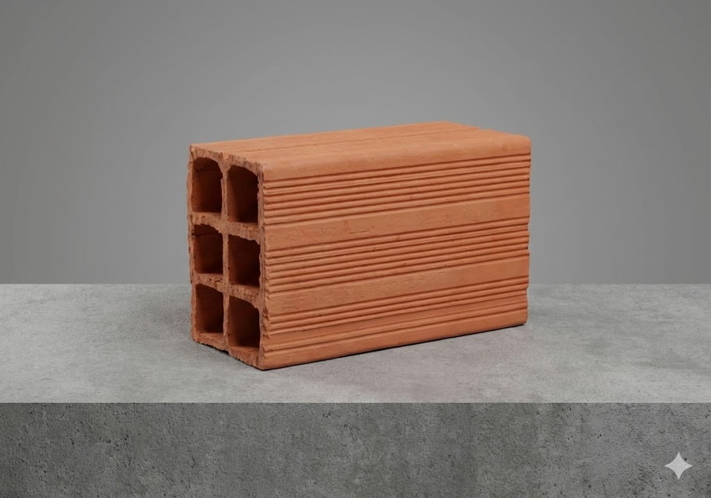 Tijolo Baiano 8 Furos (Bloco Cerâmico de Vedação 11.5x14x24cm)